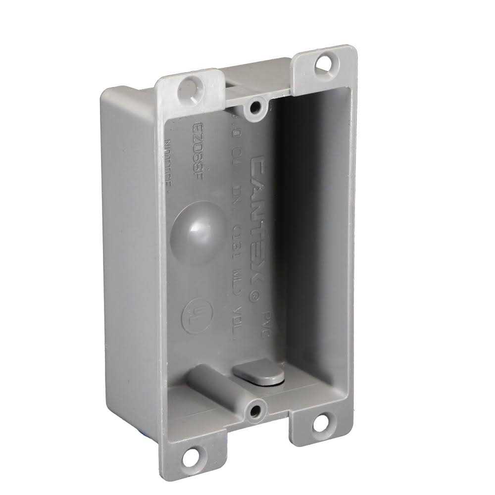 Cantex Electrical Box Gray PVC EZ08SF - Image 4