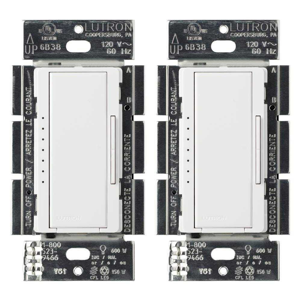Lutron Maestro MACL-153M-WH Multi-Location CFL & LED Digital Dimmer