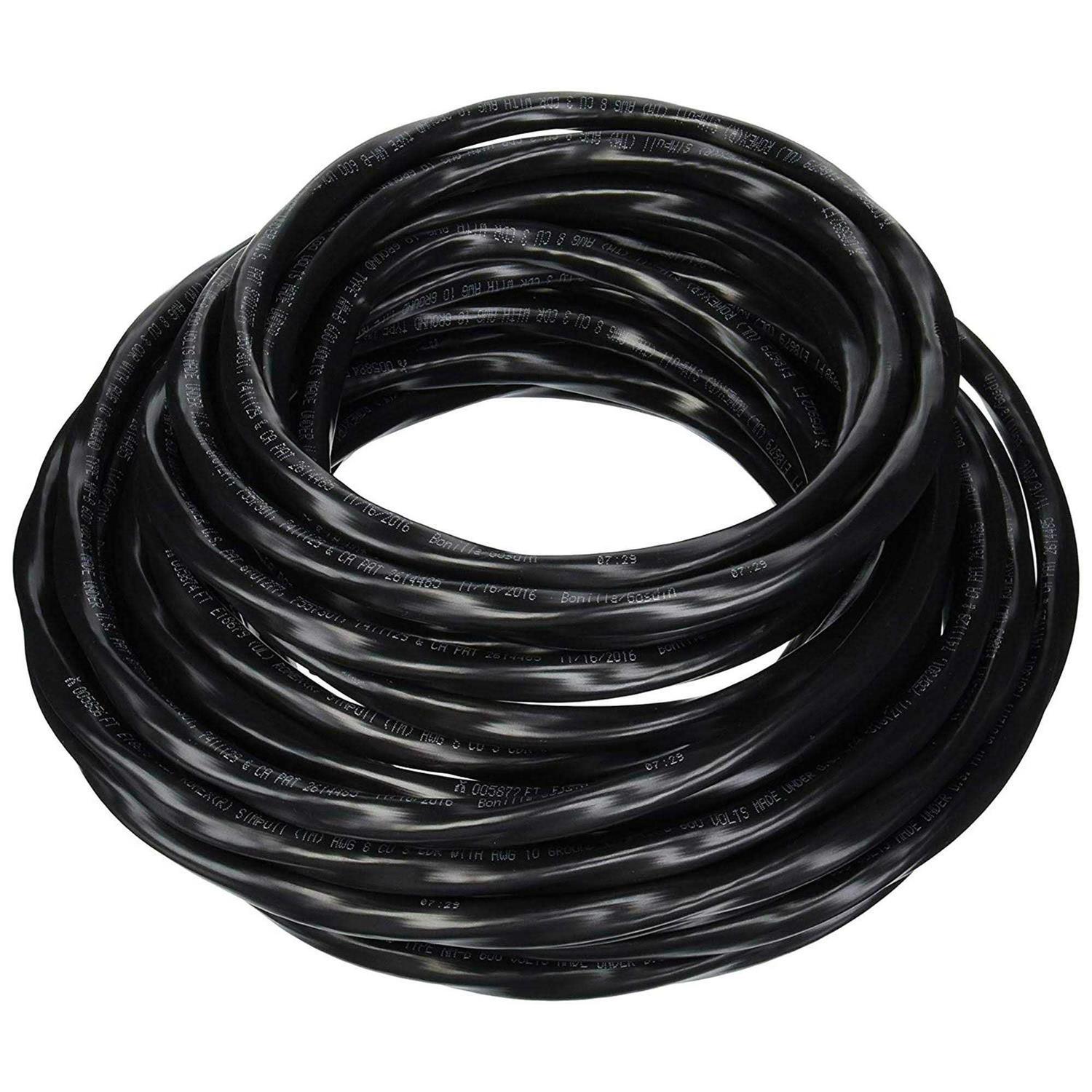 Romex 63949232 50 ft. 8/3 Black Stranded CU SIMpull NM-B Wire