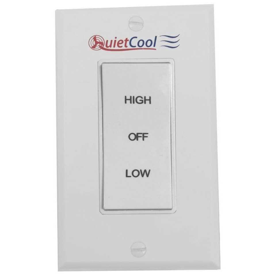 QuietCool 2 Speed Control Switch, White