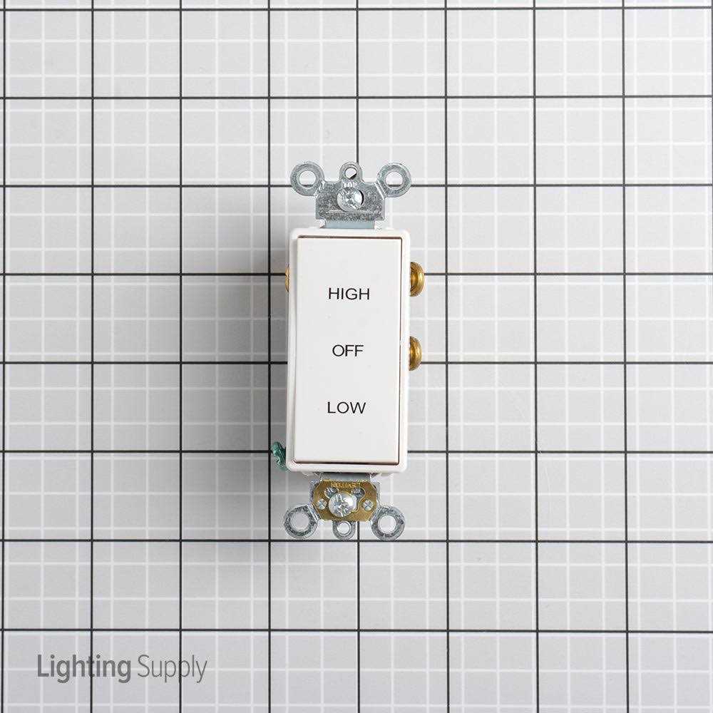 QuietCool 2 Speed Control Switch, White - Image 3