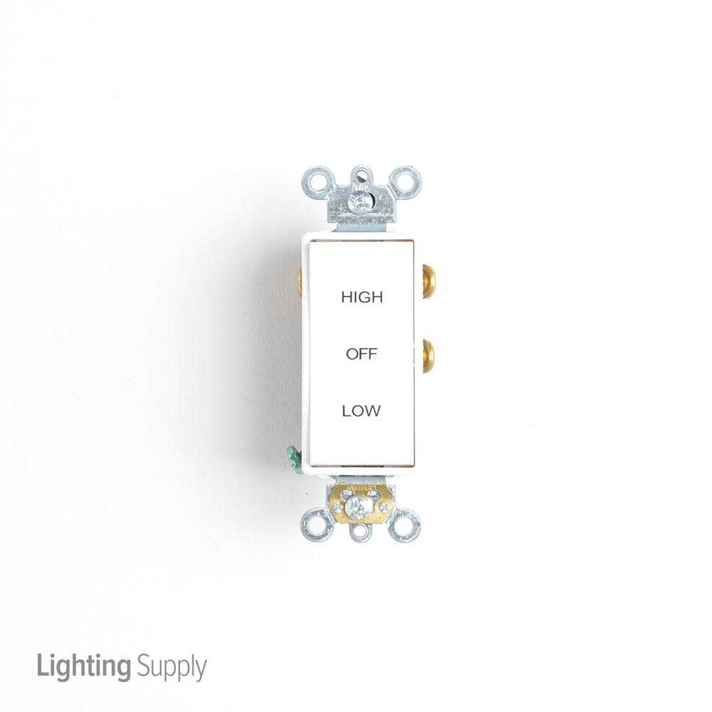 QuietCool 2 Speed Control Switch, White - Image 4