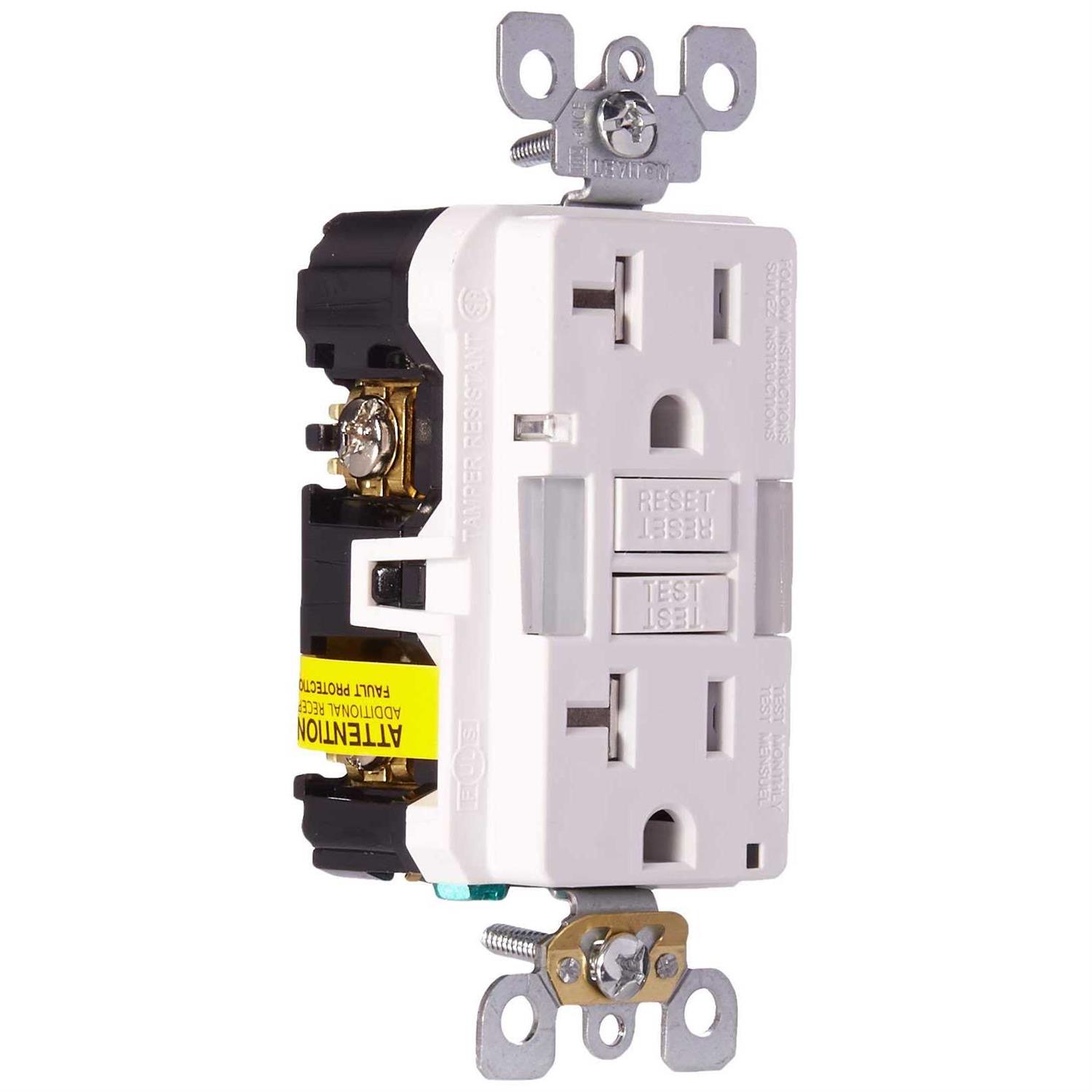 Leviton SmartlockPro GFCI Outlet White GFNL2-W