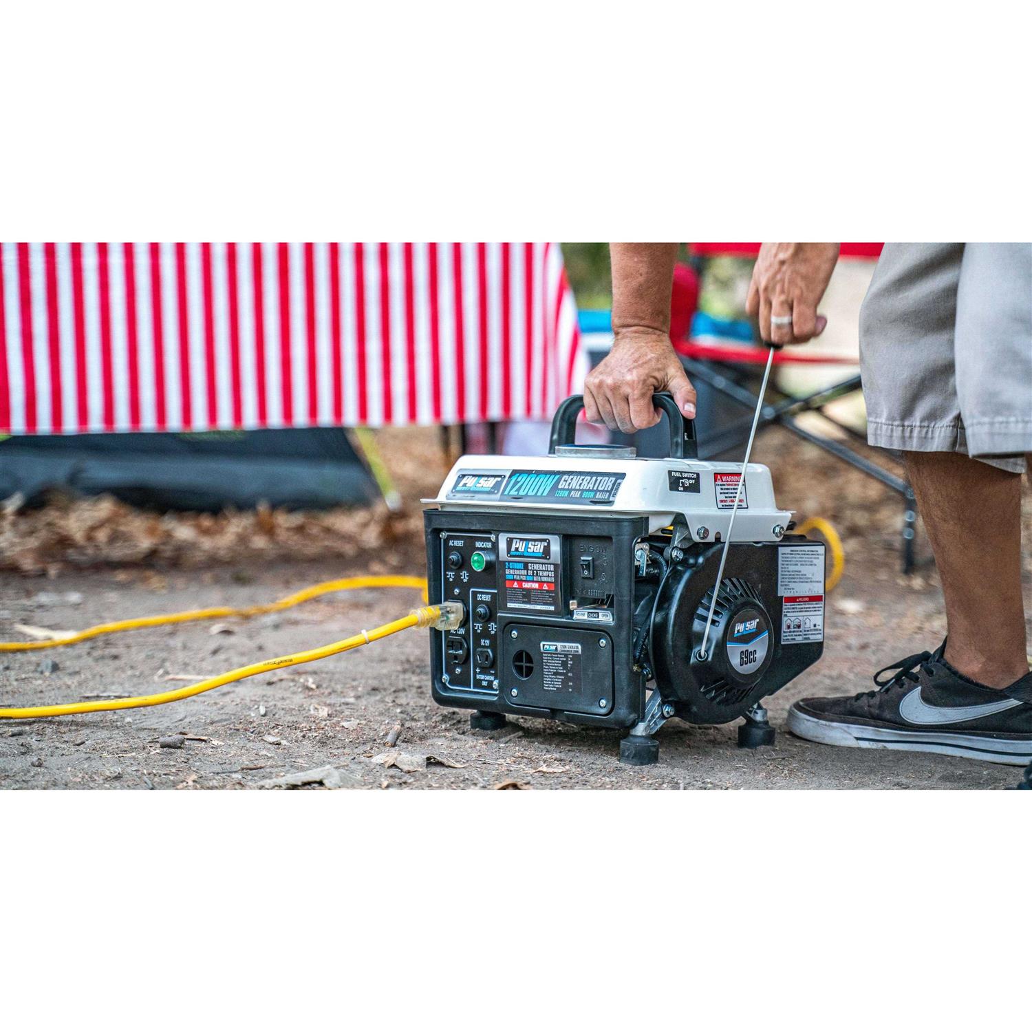 Pulsar Portable 2-Cycle Gas Generator PG1202SA - Image 5