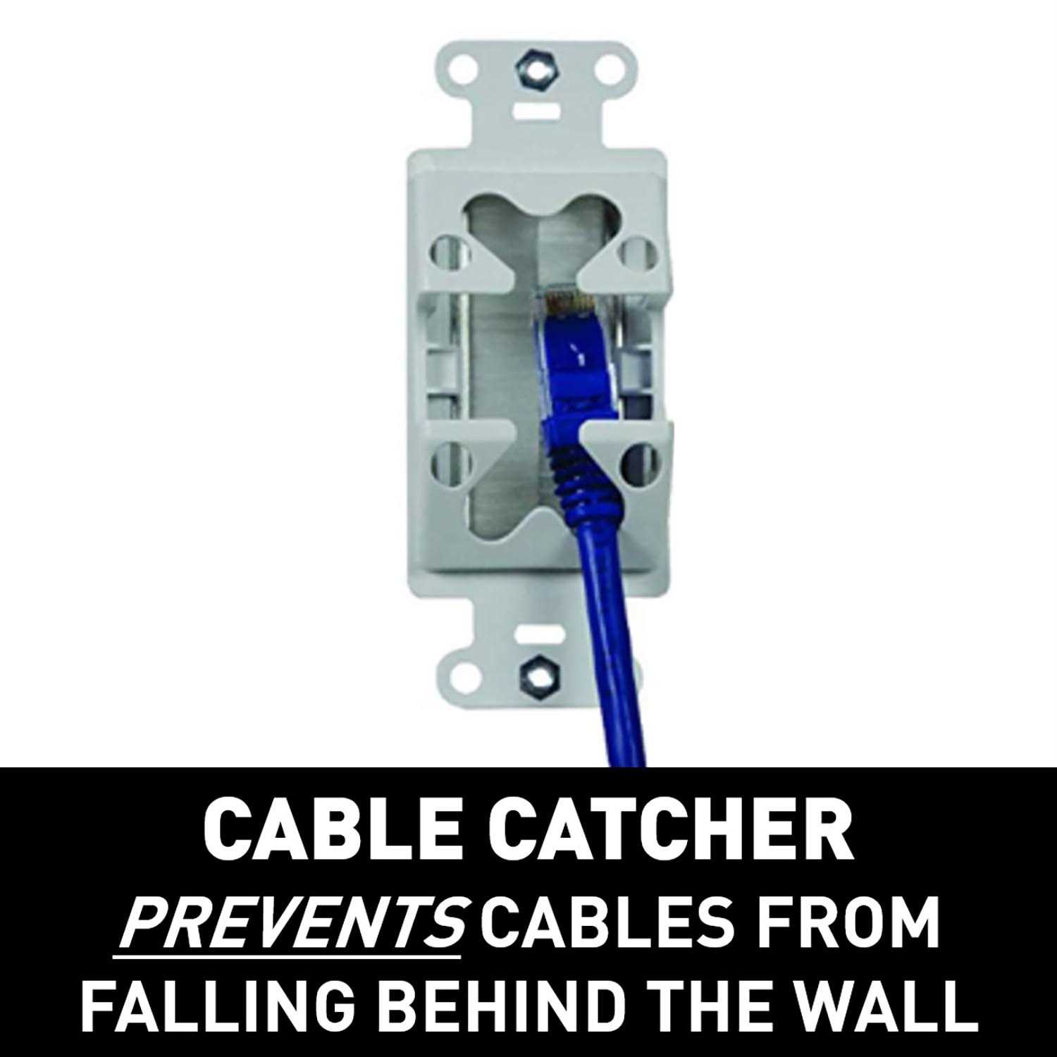 Sanus 1-Gang White Nylon Indoor Wall Plate SALIWCM1W1 - Image 3