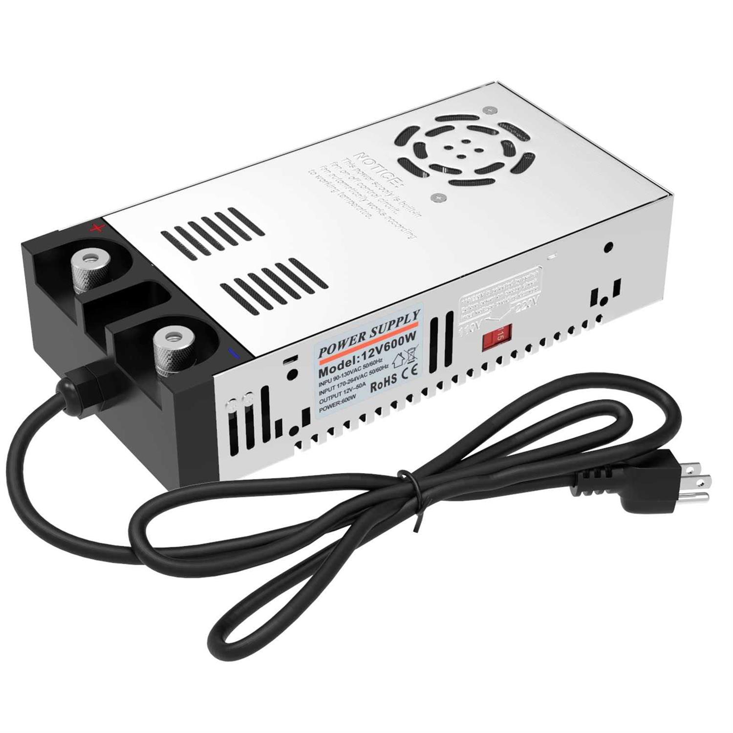 IMAYCC 600W Smps Ac to Dc Converter 12V Power Supply 110V to 12V Converter Transformer Max Current 50A