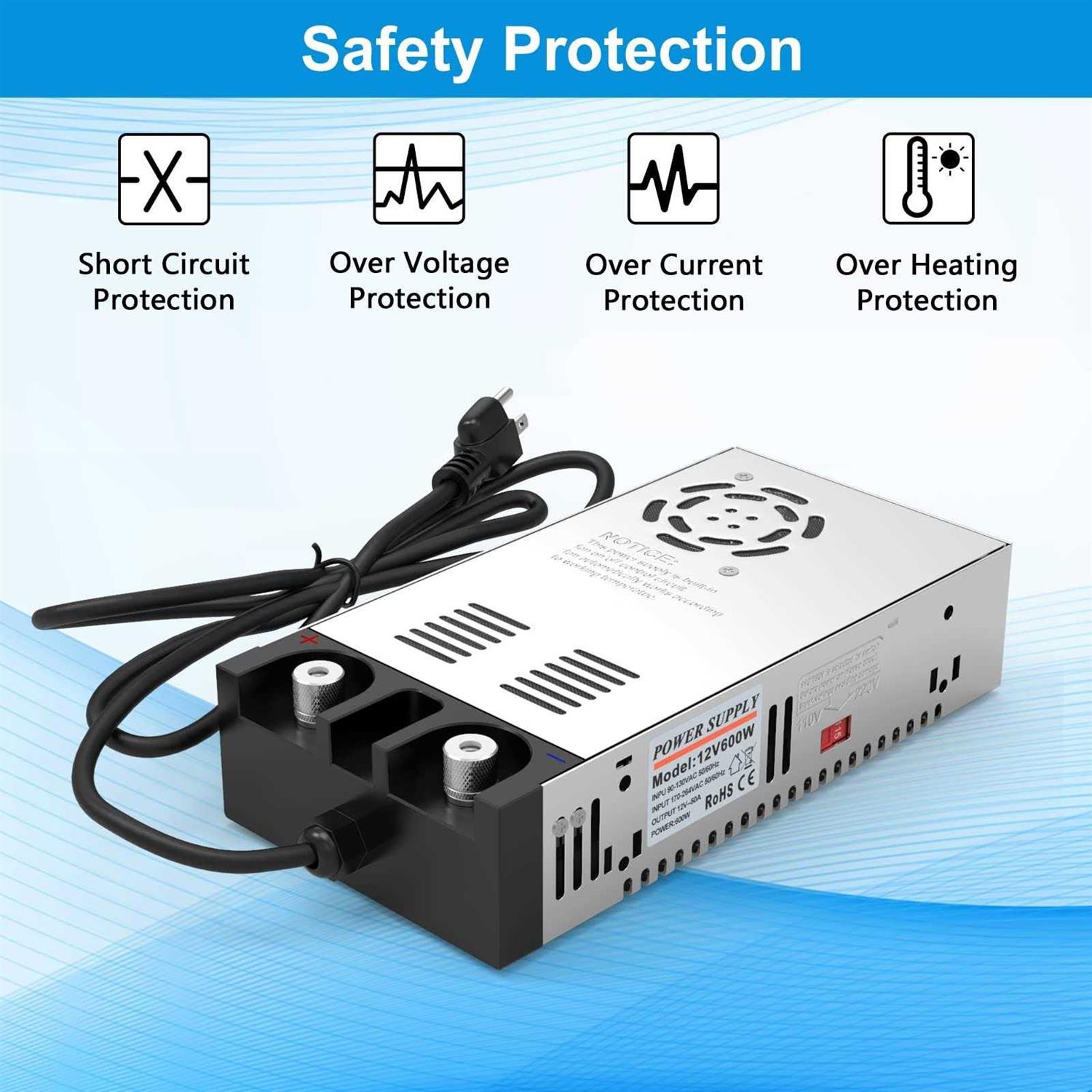 IMAYCC 600W Smps Ac to Dc Converter 12V Power Supply 110V to 12V Converter Transformer Max Current 50A - Image 3