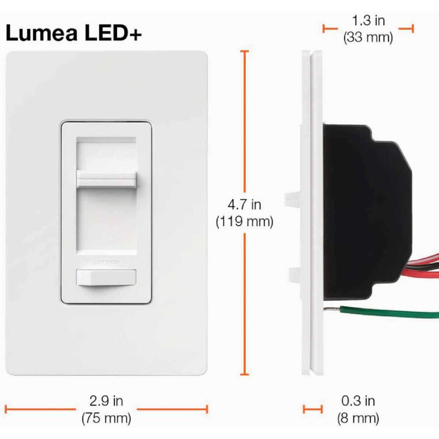 Lutron Lecl-153PH-WH Lumea Dimmer Switch - Image 5