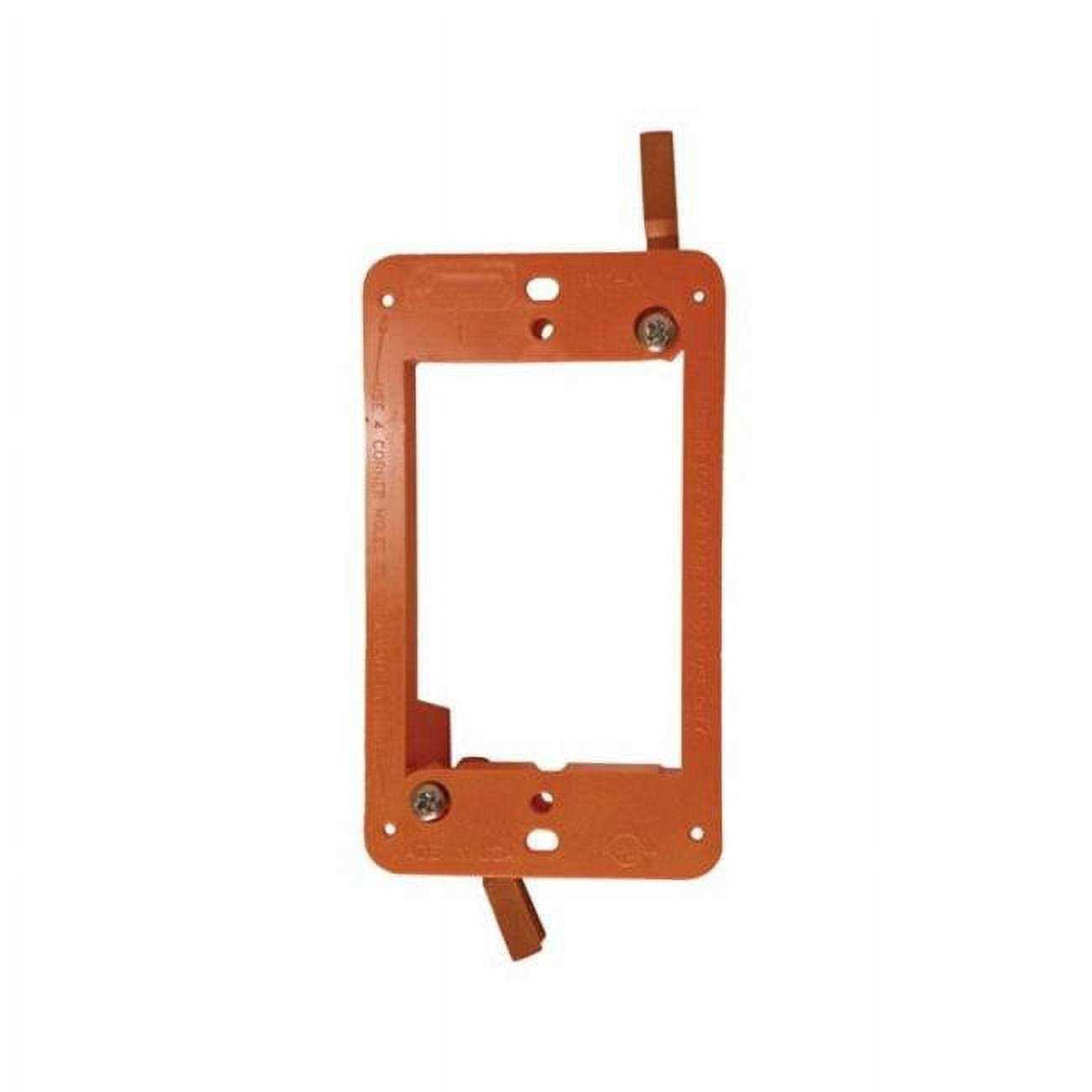 Cantex Rectangle PVC 1 gang Junction Bracket Orange - Image 3
