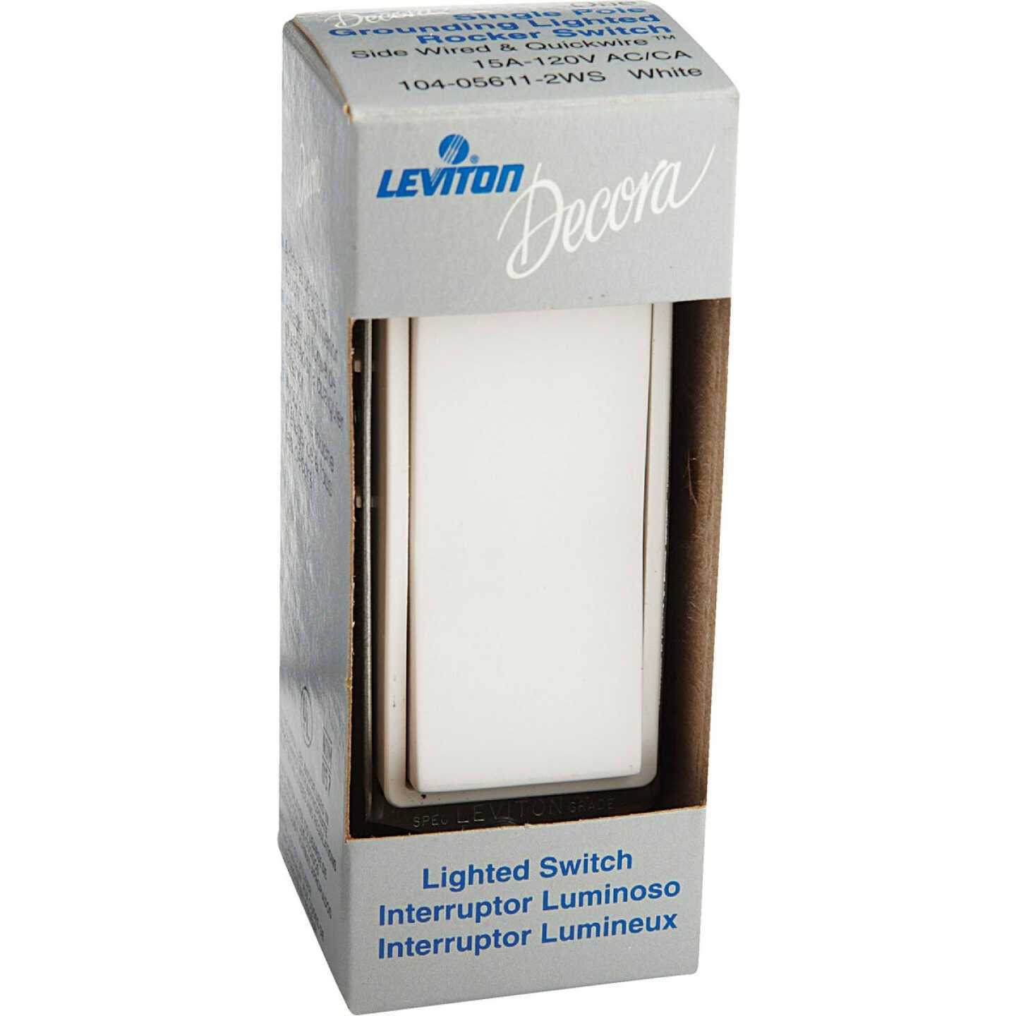 Leviton Decora 15 amps Single Pole Rocker Illuminated Switch - Image 5