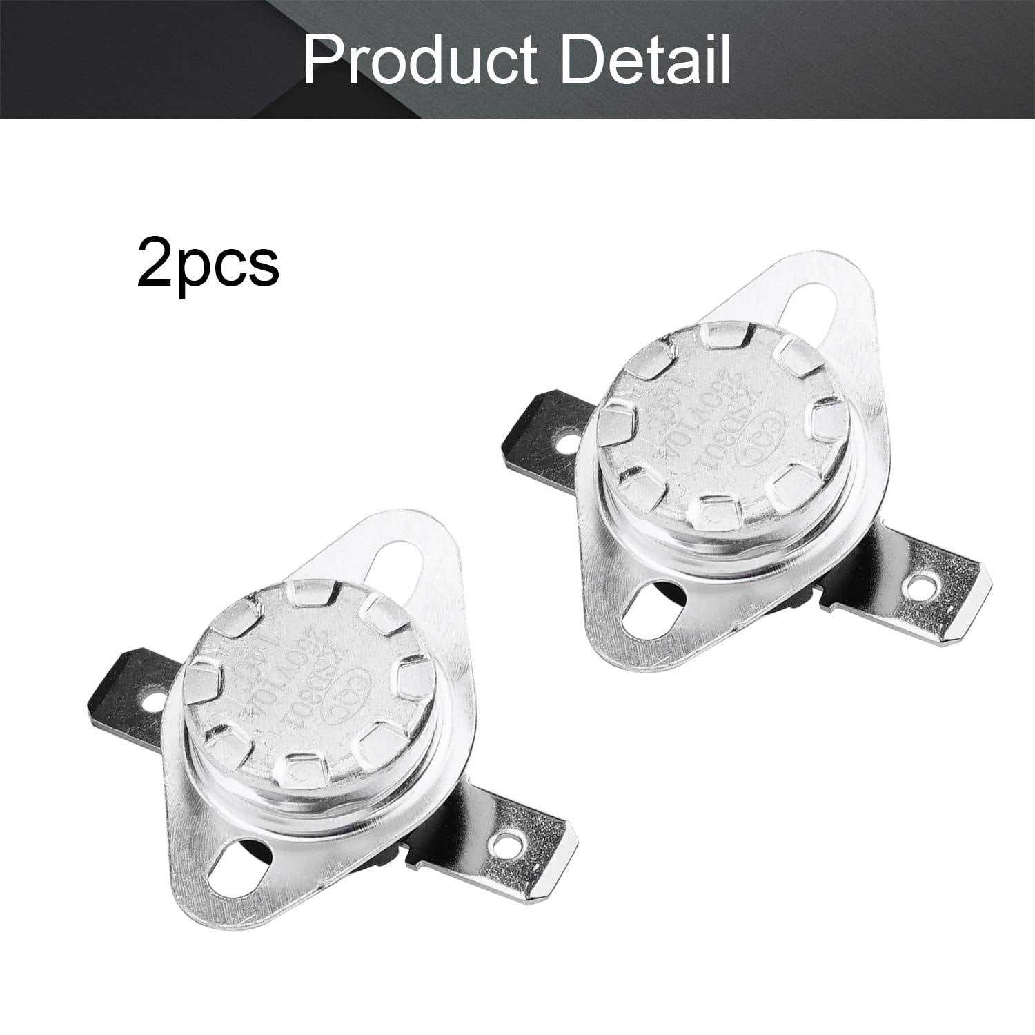 Fielect KSD301 Thermostat Temperature Control Switch Adjust Snap Disc Temperature Switch Normally Closed 2 Pcs - Image 3