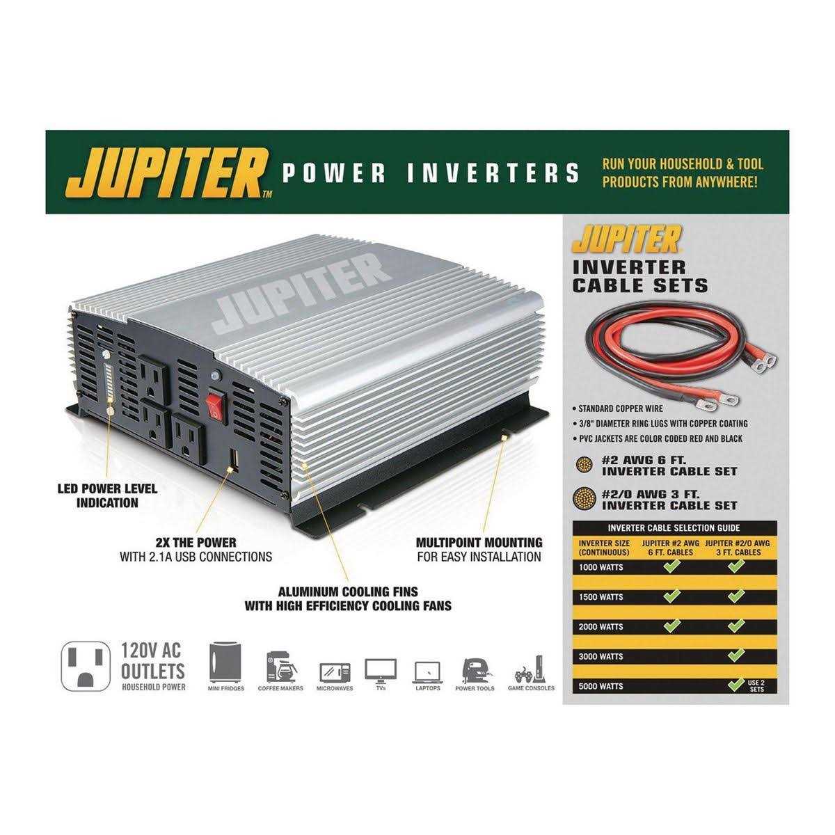Jupiter 3000 Watt Continuous/6000 Watt Peak Modified Sine Wave Power Inverter - Image 4