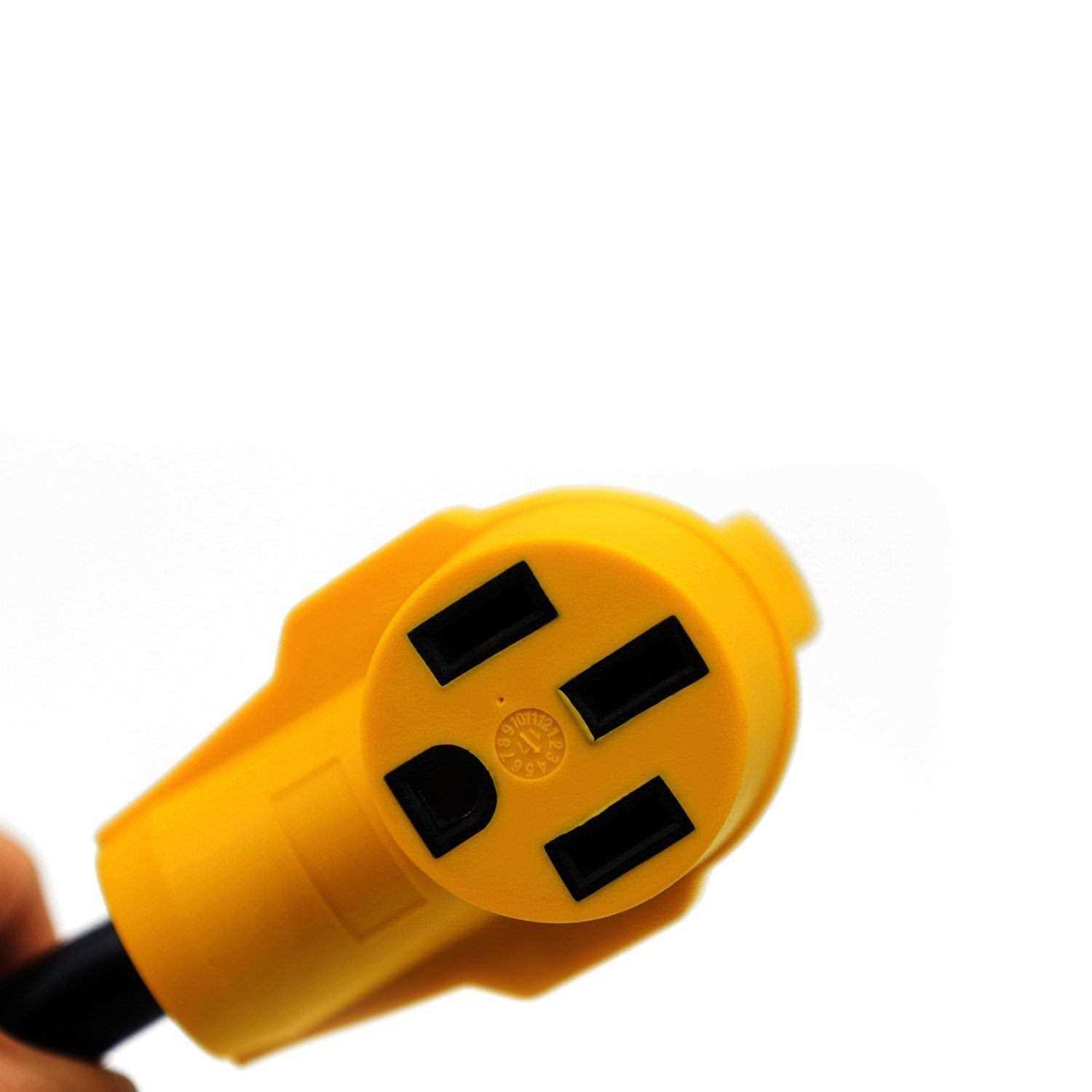 RV Generator Power Adapter-30Amp Male 4 Prong Plug to 50 Amp Female 12inch STW10/3 Camper Cord - Image 2
