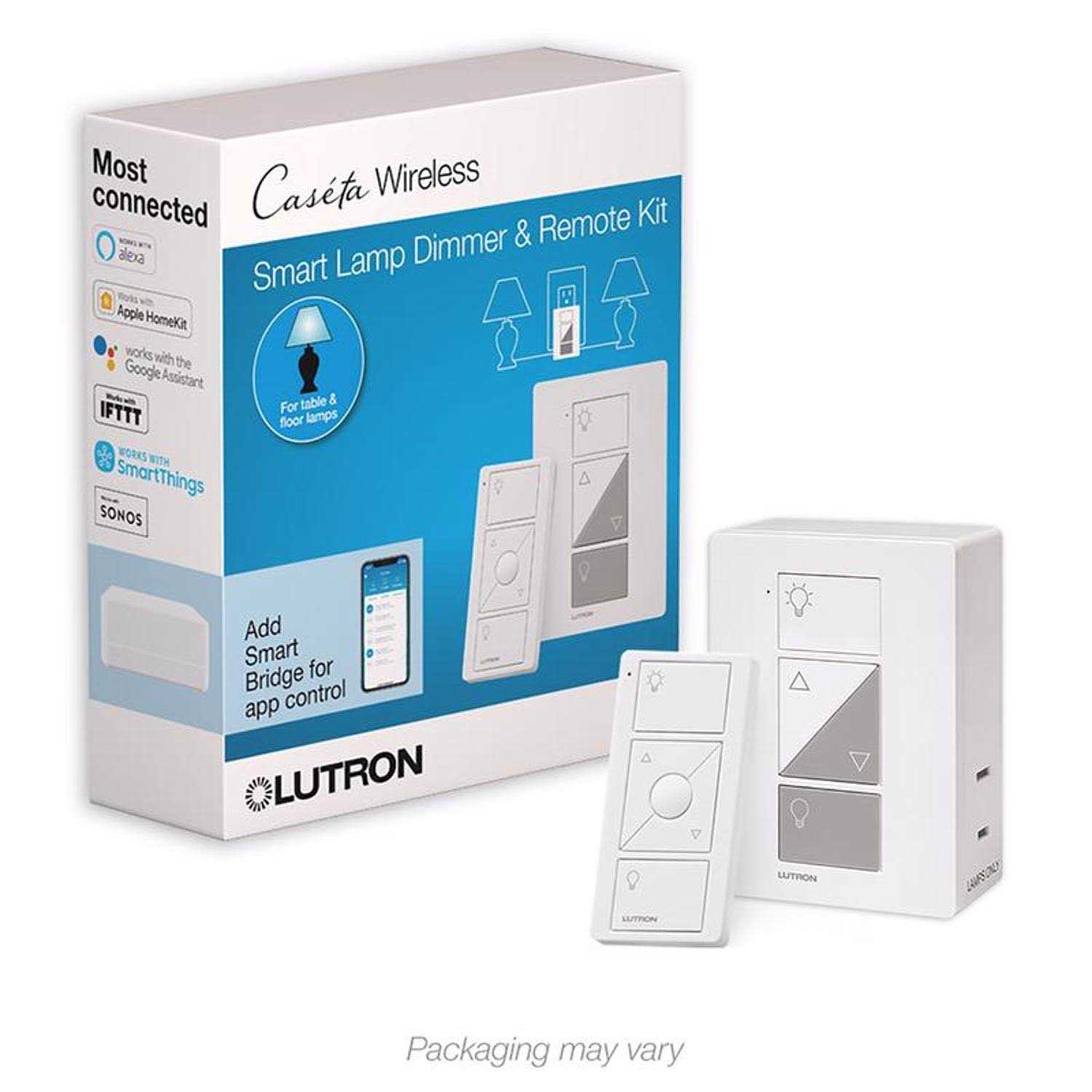 Lutron Caseta Smart Lamp Dimmer and Remote Kit