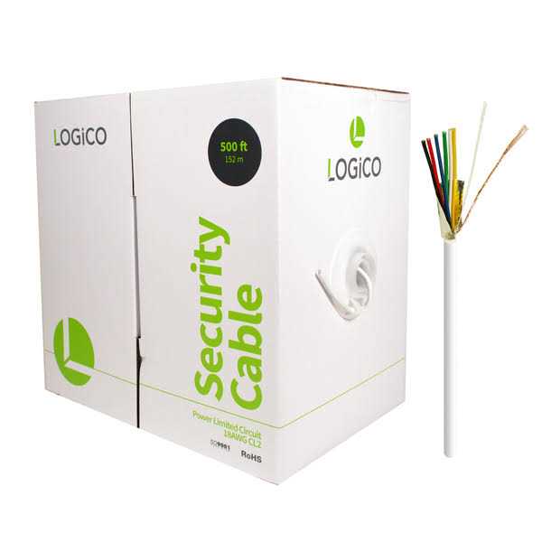 Logico Security Wire Burglar Alarm 18/6 500FT Stranded Shielded Control Speaker Cable - Image 4
