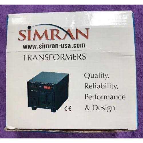 Simran AC-100 Step Up/Down Voltage Converter Transformer 110v/220v - Image 4