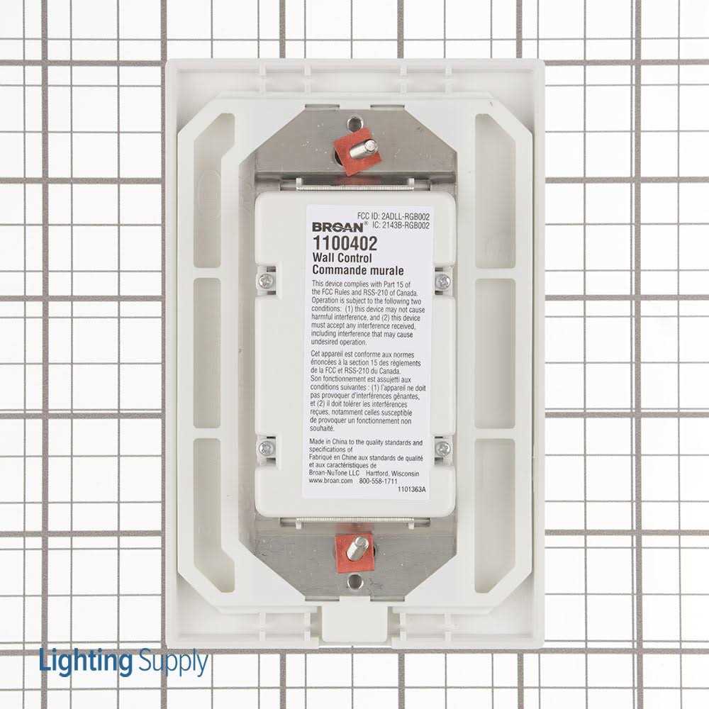 Broan-NuTone Service Assembly Wall Control - Image 3