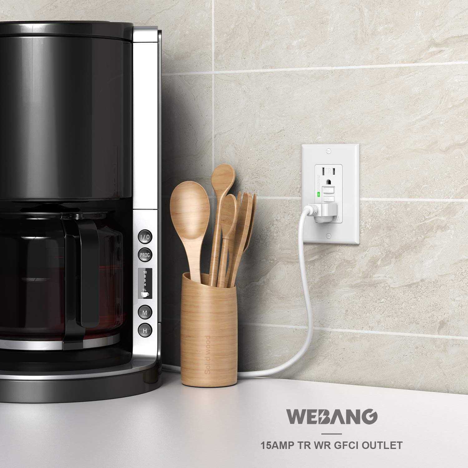 WEBANG Self-Test GFCI Outlets, Tamper-Resistant and Weather-Resistant - Image 3