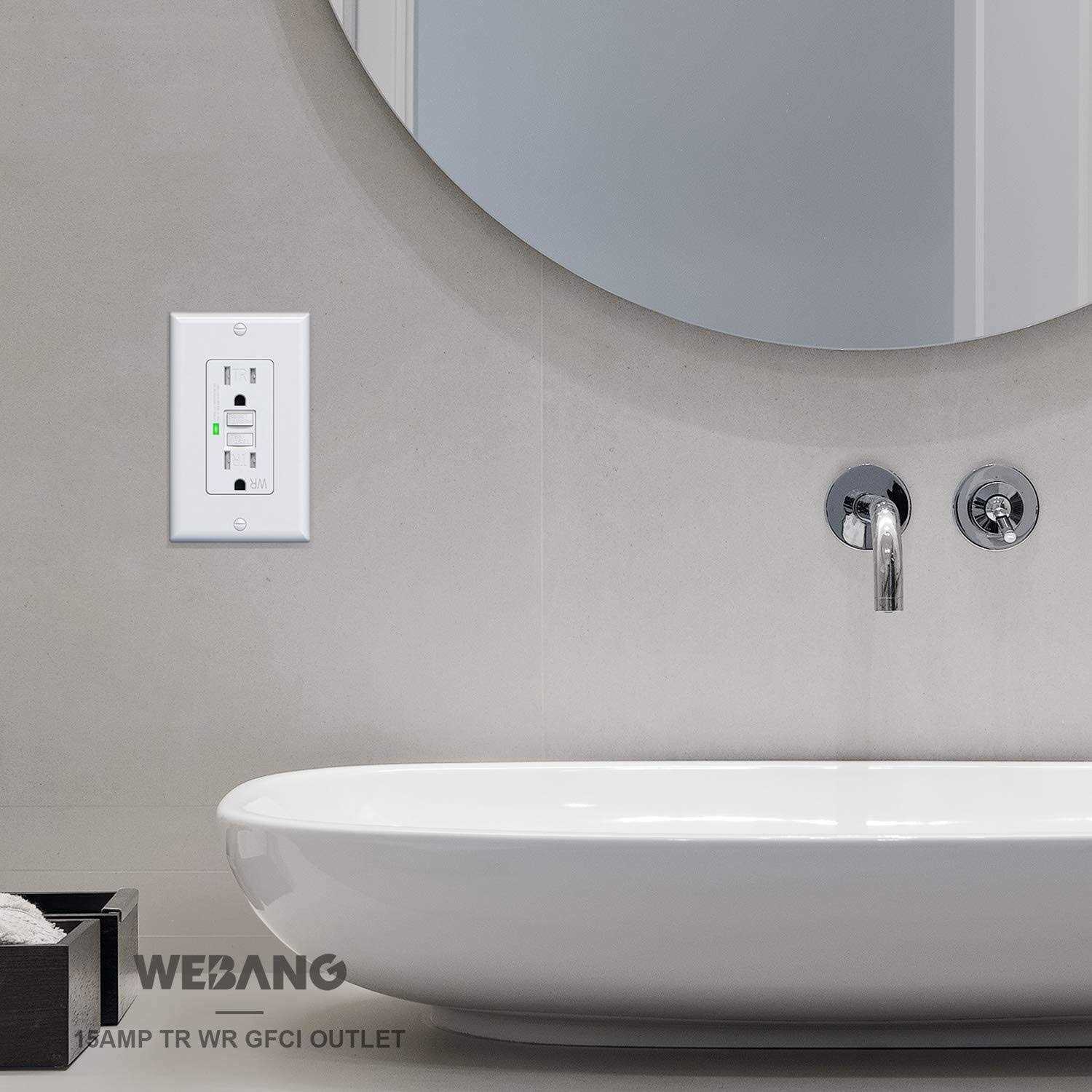 WEBANG Self-Test GFCI Outlets, Tamper-Resistant and Weather-Resistant - Image 5