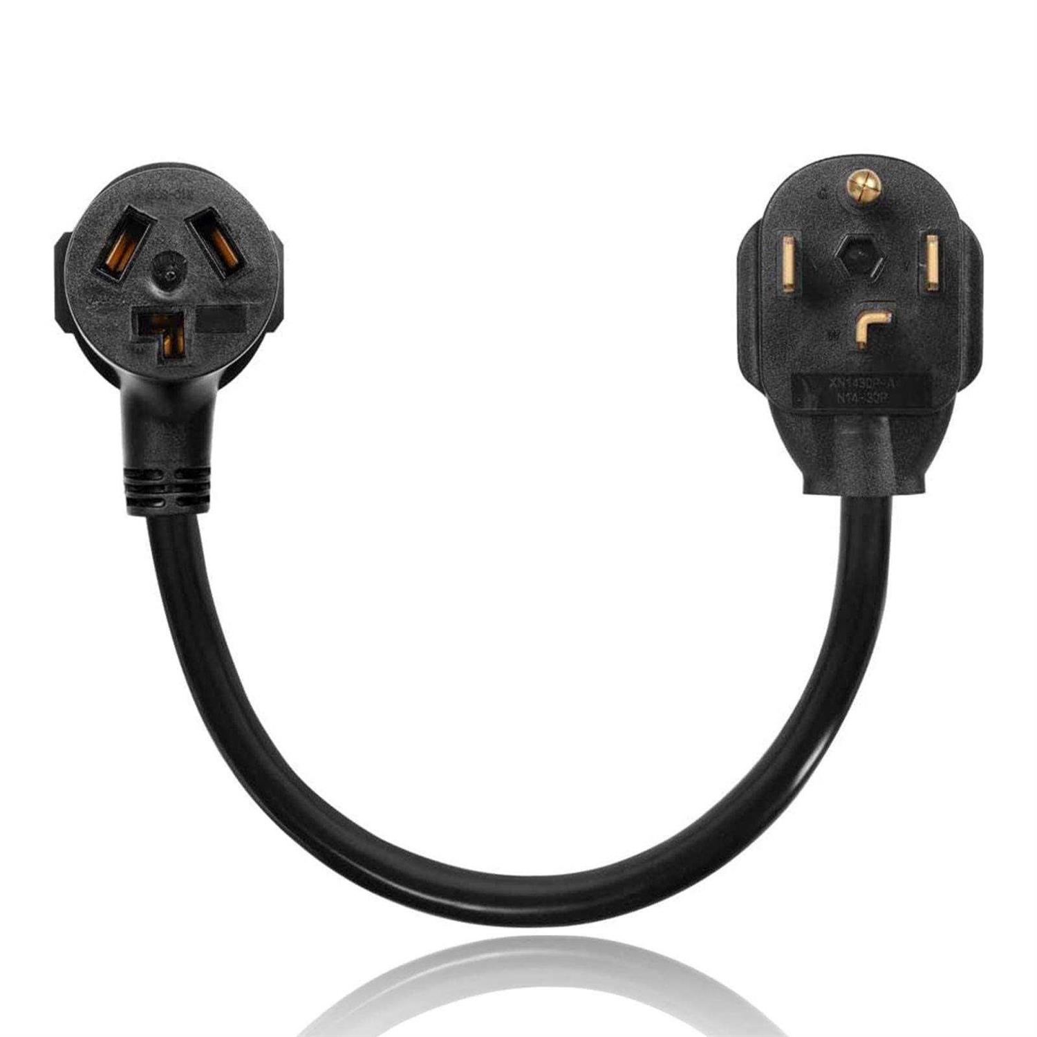 S7 1.8ft Dryer Adapter Cord Dryer Adapter 3 Prong to 4 Prong NEMA 14-30P Male to 10-30R Female