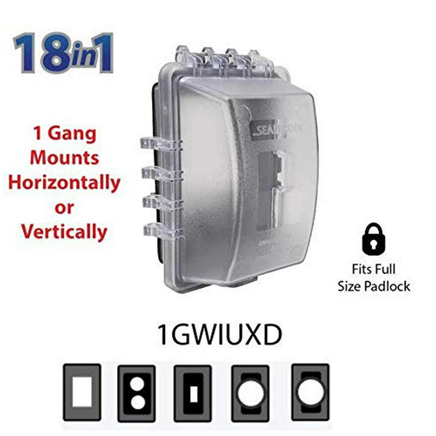 Sealproof 1-Gang Weatherproof In Use Outlet Cover - Image 3
