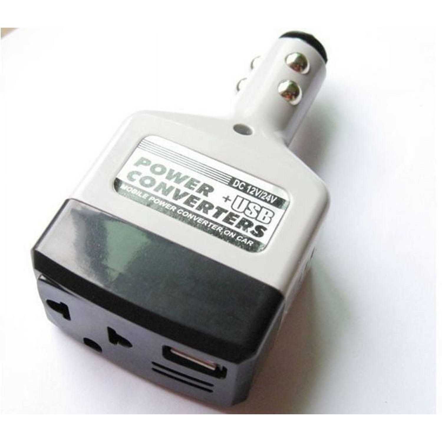Car Power Converter Inverter 12v/24v for 220v Adapter Charger Car Cigarette Lighter Socket Power+USB Converter - Image 3