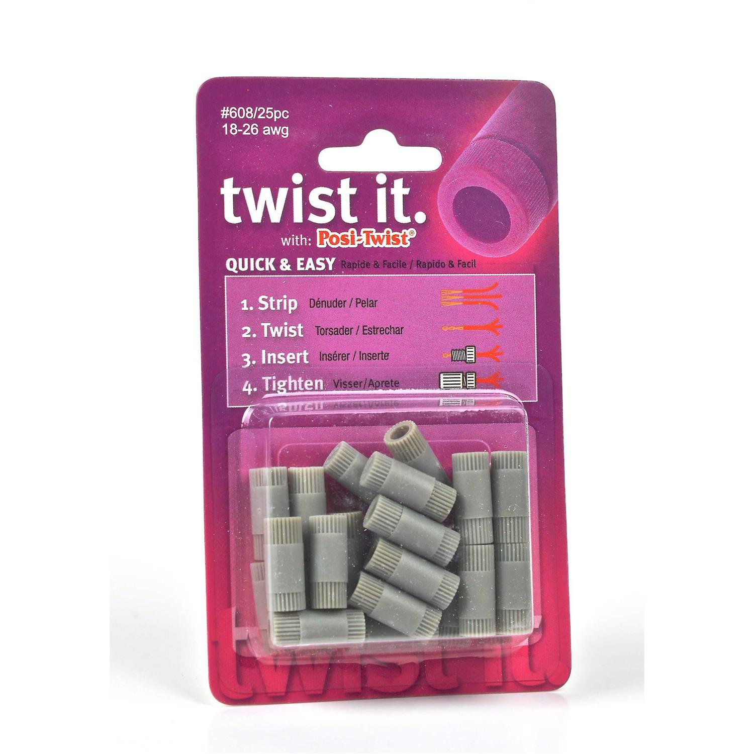 Posi-Products Posi-Twist Wire Connectors 18-26 Gauge