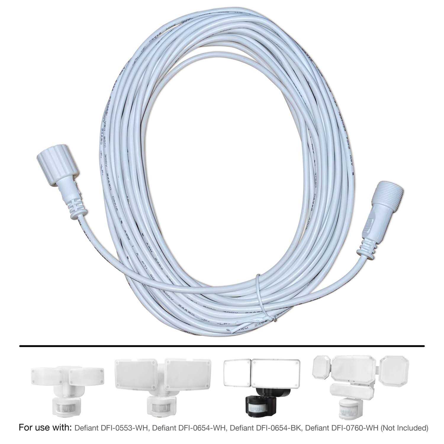 shopNovolink 30' Extension Cord for Defiant Solar Security Light