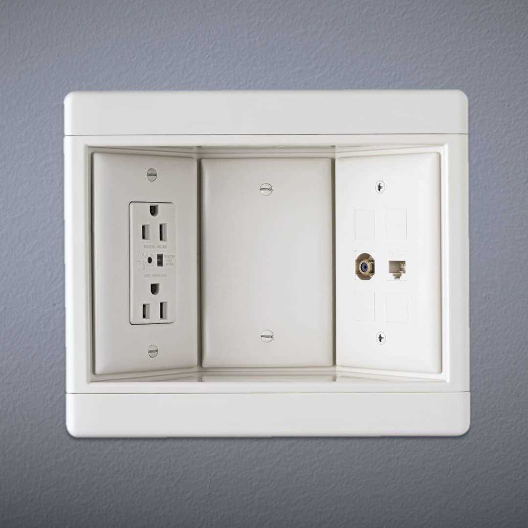 Legrand Pass & Seymour TV3LVKITWCC2 3 Gang Recessed TV Box with Low Voltage Kit - Image 3