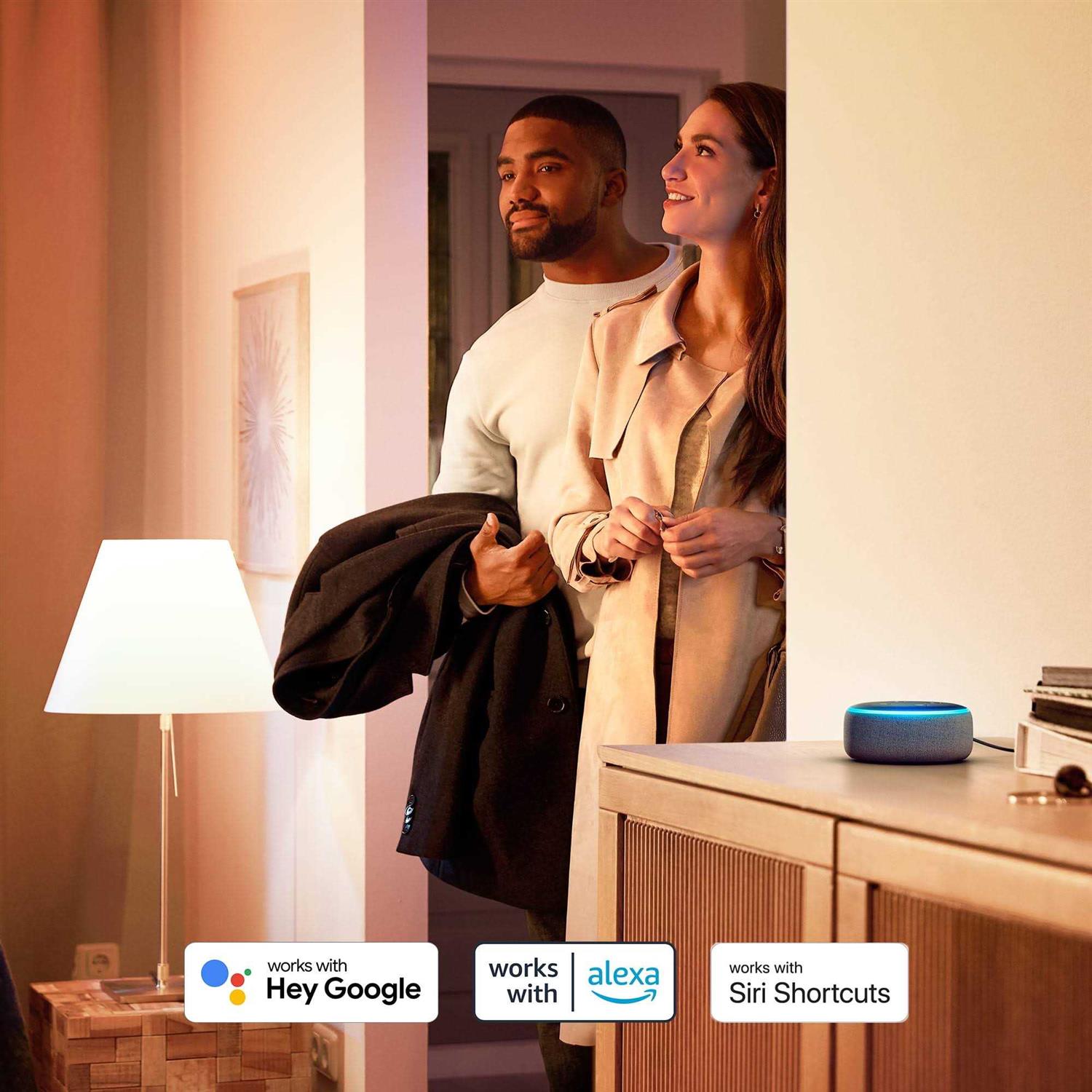 Philips Hue A19 E26 LED White Starter Kit - Image 2