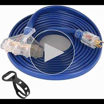 S7 25 Feet Heavy Duty Generator Adaptor Extension Cord,Locking Cord,NEMA L14-30p/four 5-20r - Image 5