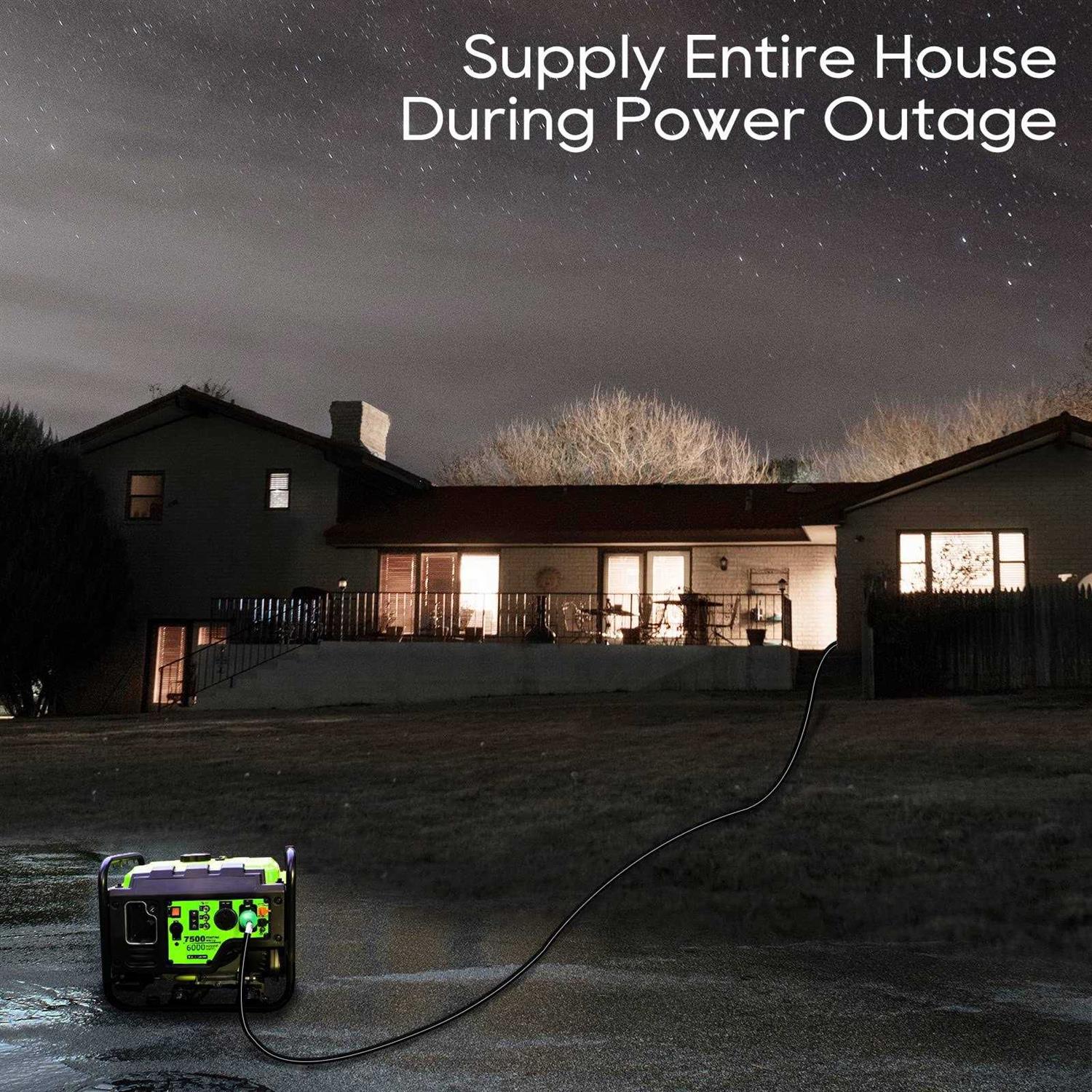 RVGUARD 4 Prong 30 Amp Generator Extension Cord NEMA L14-30P/L14-30R - Image 2