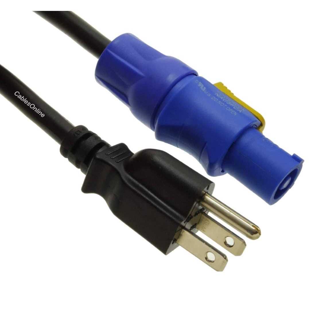 CablesOnline 16-AWG 3-Prong NEMA 5-15P to Genuine Neutrik PowerCON AC Power Cord - Image 3