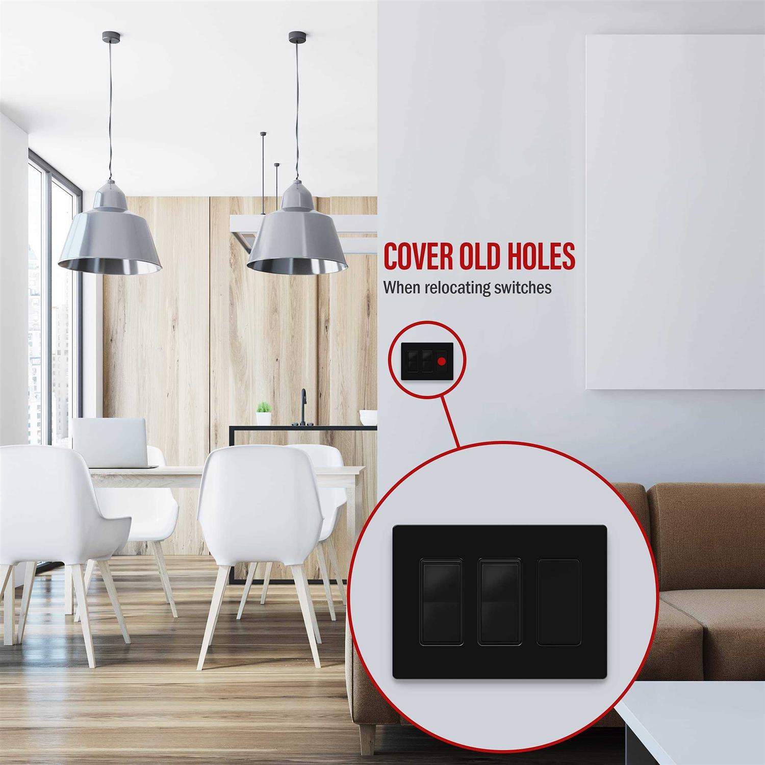 Enerlites Blank Adapter Insert for Decorator Wall Plates - Image 3