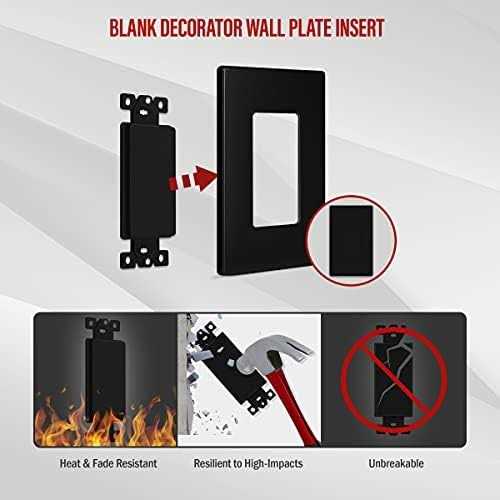 Enerlites Blank Adapter Insert for Decorator Wall Plates - Image 5