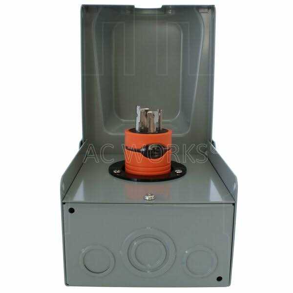 Ac Works 30Amp 4 Prong 125/250Volt L14-30P Locking Plug To L14-20R - Image 3