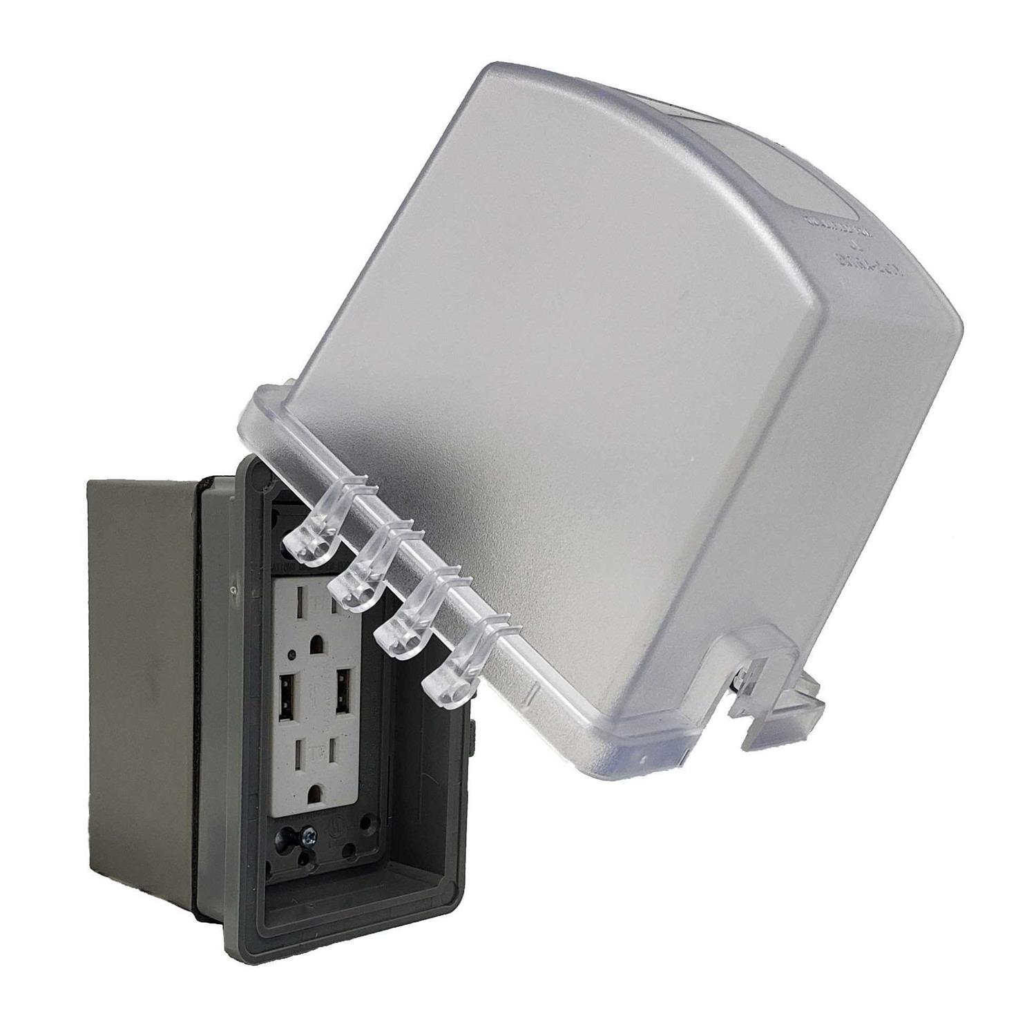 Sealproof 1-Gang Deep Weatherproof In Use Outdoor Outlet Cover - Image 3