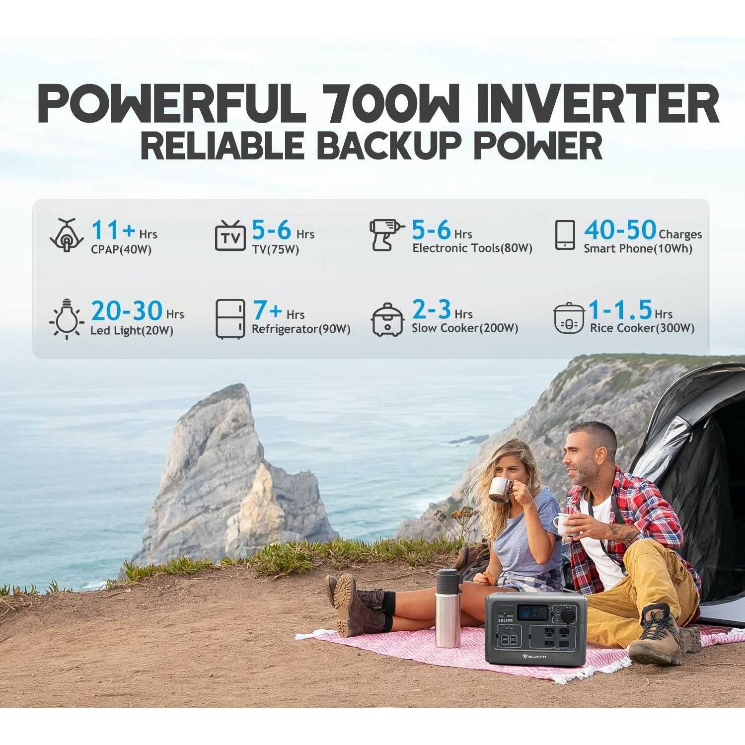 BLUETTI EB55 Portable Power Station - Image 4