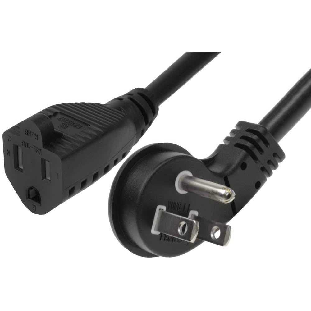 SF Cable Ultra Low Profile Angle NEMA 5-15P to NEMA 5-15R Power Cord - Image 3