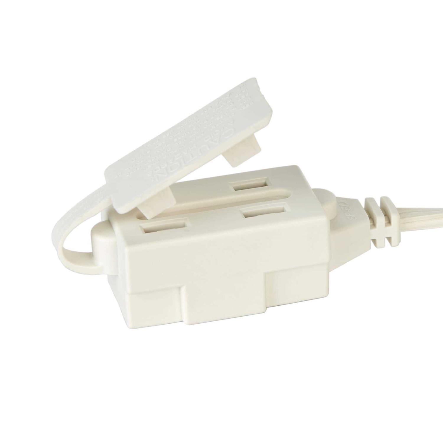 Project Source 15-ft 16 / 2-Prong Indoor Spt-2 Light Duty General Extension Cord in White UT660615 - Image 5