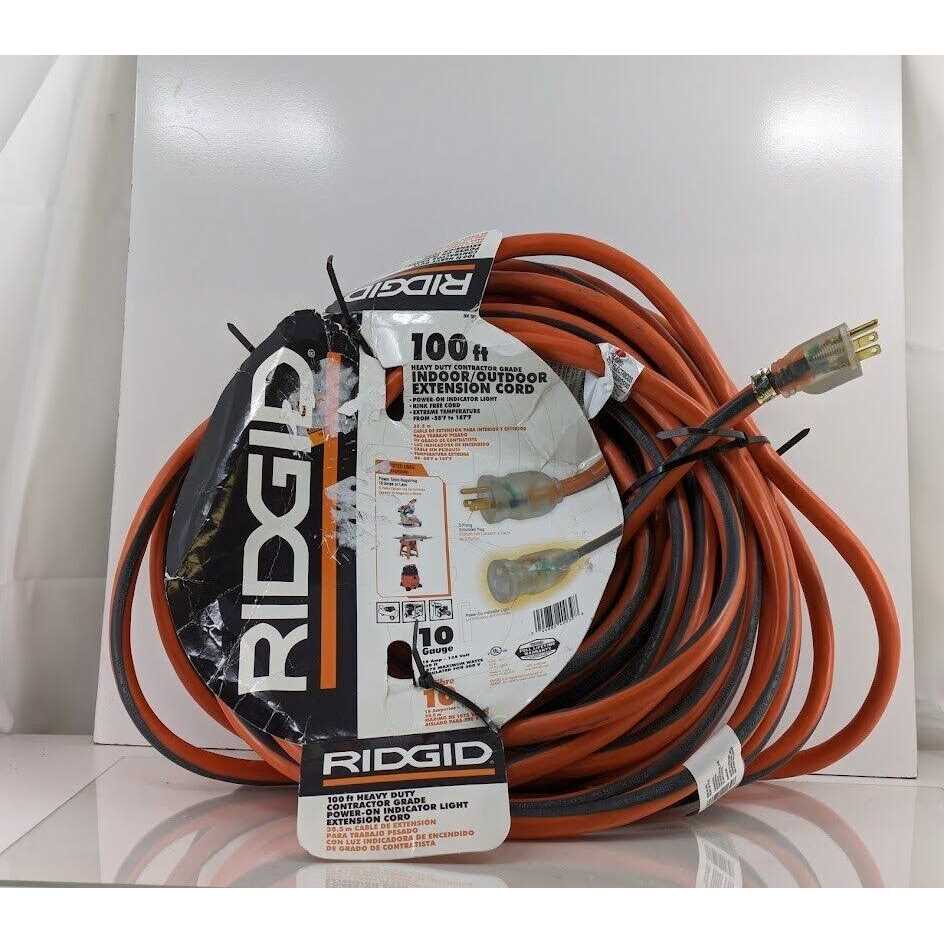 RIDGID 100 ft. 10/3 SJTW Extension Cord 68100RGD - Image 3