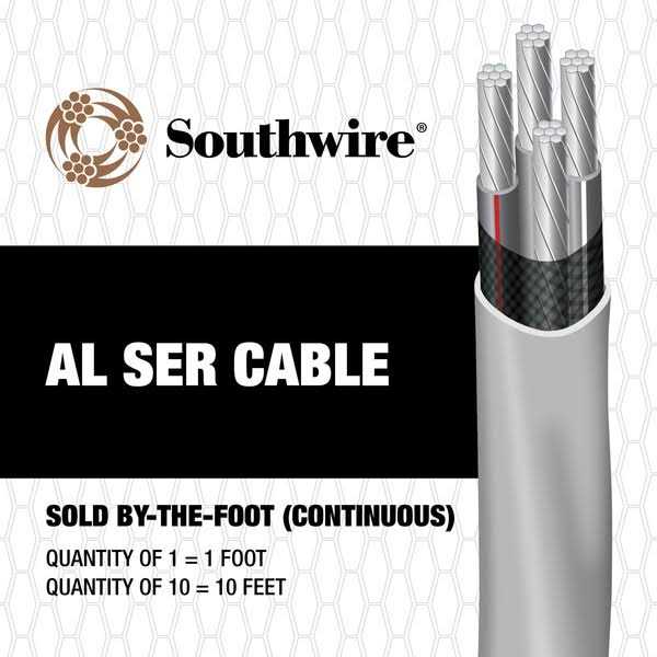 Cerro Wire 2/3 W/Ground Aluminum Ser Service Entrance Cable - Image 3