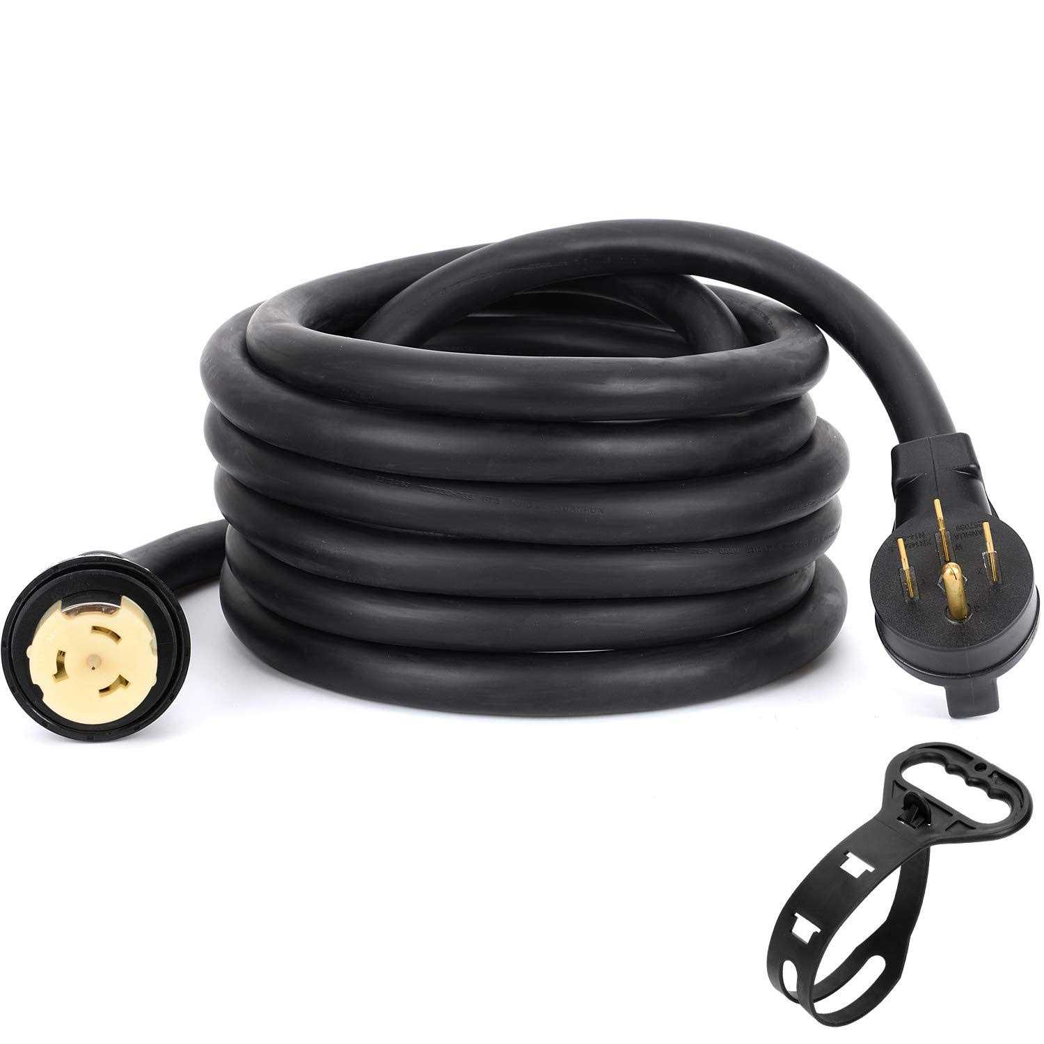 S7 50 Amp Generator Extension Cord STW + Power Cord N14-50P & SS2-50R & CS6364 Twist Lock