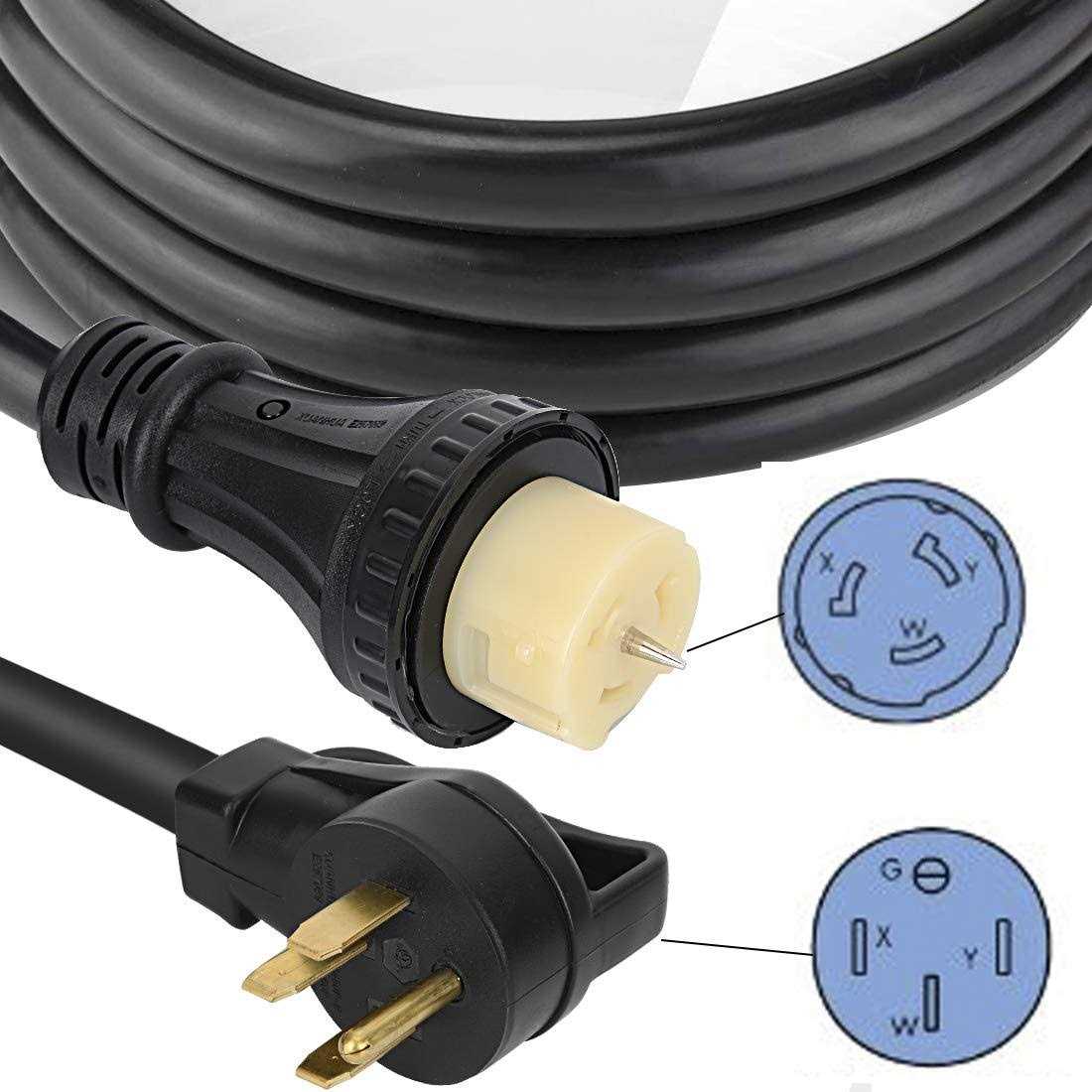 S7 50 Amp Generator Extension Cord STW + Power Cord N14-50P & SS2-50R & CS6364 Twist Lock - Image 3
