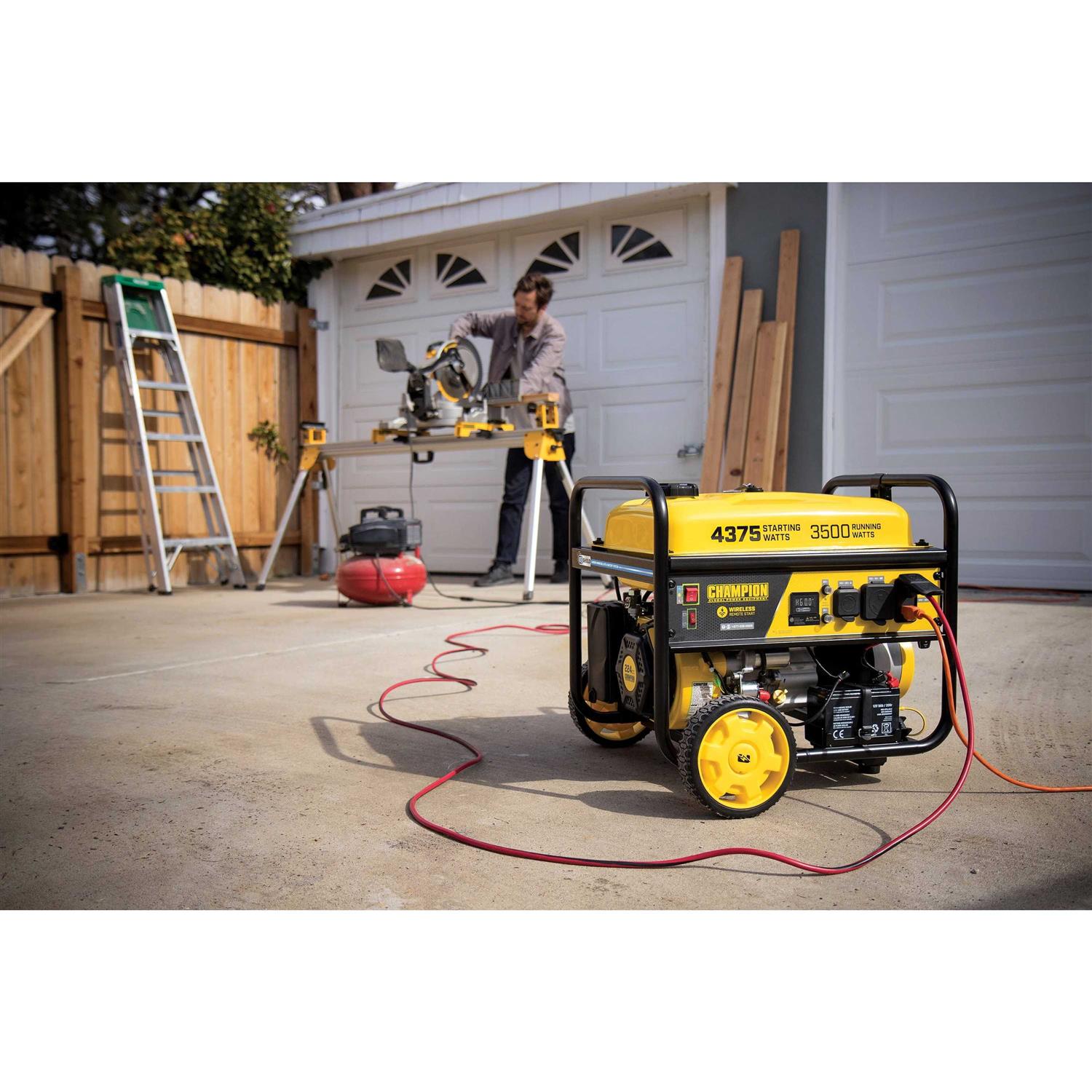 Champion Power Equipment 3500-Watt Portable Generator with Wireless Remote Start and CO Shield 201181 - Image 3