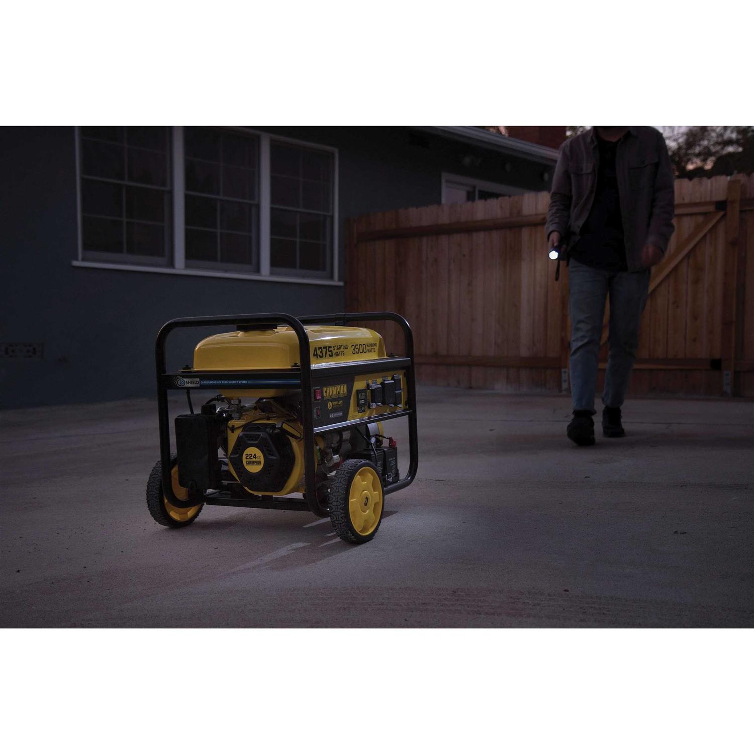 Champion Power Equipment 3500-Watt Portable Generator with Wireless Remote Start and CO Shield 201181 - Image 5