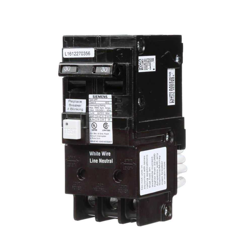 Siemens 30 Amp Double Pole Type QPF2 Gfci Circuit Breaker QF230AP - Image 5