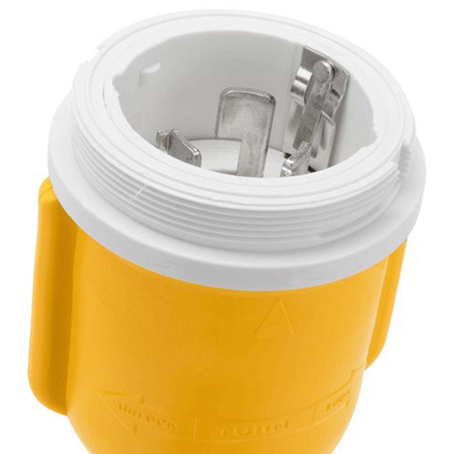 Camco 18 50-Amp 90-Degree PowerGrip Locking Adapter 55572 - Image 4