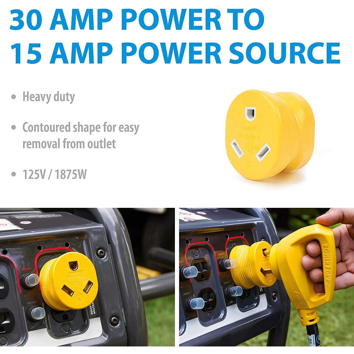 Camco Heavy Duty RV Auto PowerGrip Adapter - Image 2