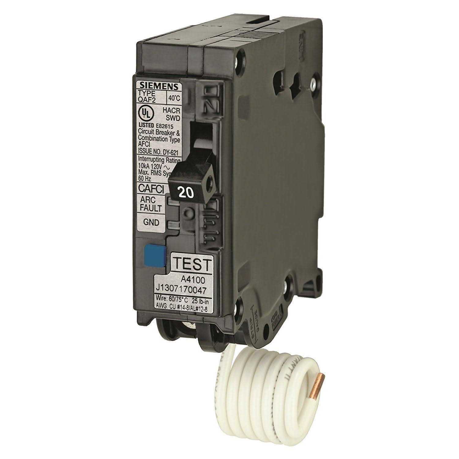 Siemens 20 Amp 1 in. Single-Pole Combination AFCI Circuit Breaker - Image 3